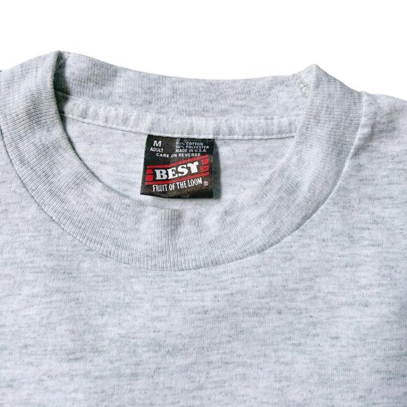 90s vintage corporate pig cartoon comic graduation t-shirt single stitch. - Picture 6 of 7